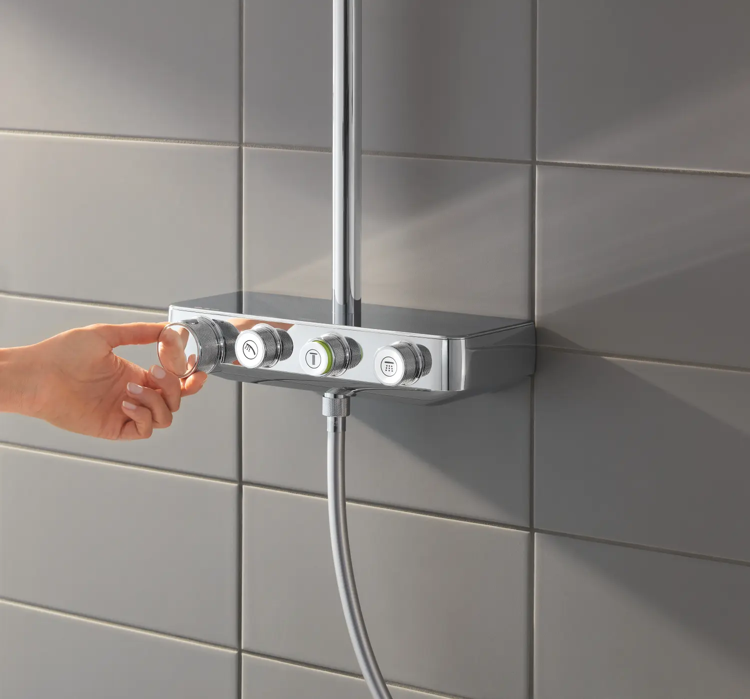 Grohe Euphoria SmartControl - Doucheset Cubo Duo 310 Met Thermostaat, 2-jets, Chroom 26508000 7 Grohe Euphoria SmartControl - Doucheset Cubo Duo 310 Met Thermostaat, 2-jets, Chroom 26508000 - Afbeelding 7