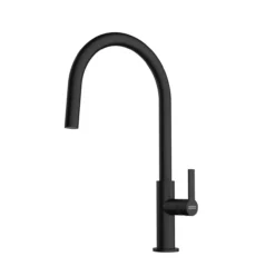 Franke Maris Slim - Keukenkraan FS 2839.901, Met Uittrekbare Vuistdouche, Mat Zwart 115.0728.389