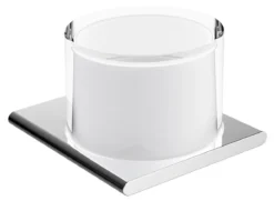 Keuco Edition 400 - Zeepdispenser Met Houder, 150 Ml, Mat Glas/chroom 11552019000