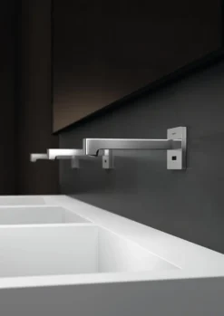 Geberit Brenta - Elektronische Inbouw Wastafelkraan Brenta, Zonder Menging, Lengte 220 Mm, Generatorvoeding, Chroom 116.295.21.1 -Sanitino Winkel 4795dd0ff3eb33ce5ec253d0 1