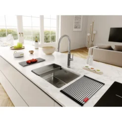 Franke Mythos Masterpiece - Keukenkraan FG 1554.501, Met Uittrekbare Vuistdouche, Rvs 115.0711.554 -Sanitino Winkel 480115288d9abfed8d8bca37