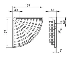 Keuco Badkamer Accessoires - Badkamer Hoekplanchet, Chroom 24944010000 -Sanitino Winkel 481afba0ae1b1d419ff3dee1