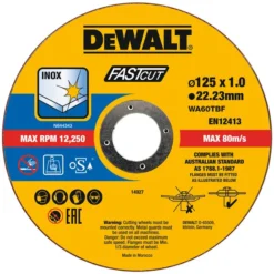 DeWALT Toebehoren - Set Doorslijpschijven Voor RVS 125x22,23 Mm, 100 Stuks DT20540