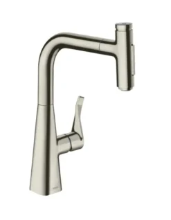 Hansgrohe M71 - Metris Select Keukenkraan Met Uittrekbare Handdouche, RVS Look 73822800