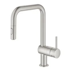 Grohe Minta - Keukenkraan Met Uittrekbare Handdouche, Supersteel 32322DC2 -Sanitino Winkel 494b7173cbe98c5d74659a06