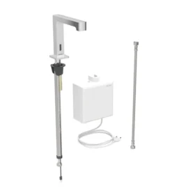 Geberit Brenta - Elektronische Wastafelkraan, Zonder Menging, Netvoeding, Chroom 116.171.21.1