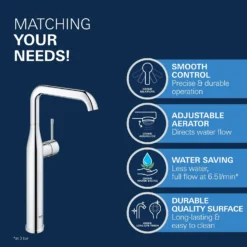 Grohe Essence - Wastafelkraan Voor Waskom, Chroom 32901001 -Sanitino Winkel 49bc6f43c81804b81ea4593c