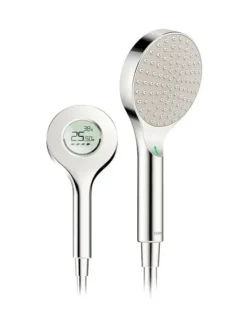 Hansa Activejet - Handdouche Digital 120, Met Display, Chroom/licht Grijs 84310180