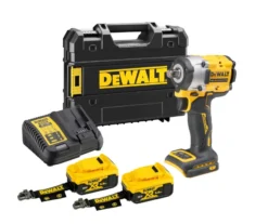 DeWALT Gereedschap - 18V ACCU Slagmoersleutel, 2x Accu 5,0 Ah LANYARD READY, Oplader DCF921P2LRT