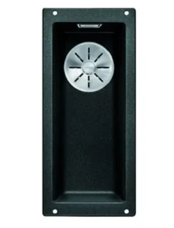 Blanco Subline 160 - Silgranit Spoelbak, 19x46 Cm, Zwart 525981