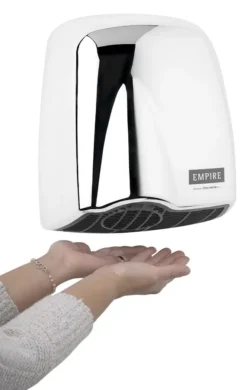 Sapho Empire - Jet Handdroger U-nik Automatic, Glanzend Zilver 9812 -Sanitino Winkel 4b2beb0c96a9de31cb888fb3