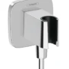Hansgrohe Fixfit - Muuraansluitbocht Met Handdouchehouder, Chroom 26887000