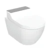 Geberit AquaClean - Tuma Comfort Elektronisch Bidet Met Keramiek, Wandmontage, TurboFlush, SoftClosing, KeraTect, Glas/zwart 146.290.SJ.1