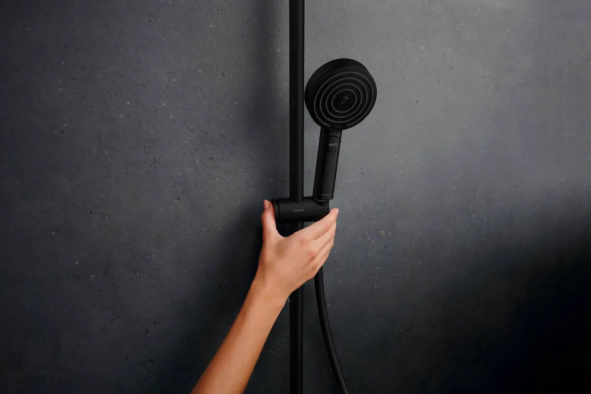 Hansgrohe Pulsify S Puro - Doucheset Met Thermostaat, Diameter 26 Cm, 3 Jets, EcoSmart, Mat Zwart 24237670 6 Hansgrohe Pulsify S Puro - Doucheset Met Thermostaat, Diameter 26 Cm, 3 Jets, EcoSmart, Mat Zwart 24237670 - Afbeelding 6