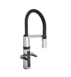 Hansa Fit - Hybrid Elektronische Keukenkraan, Elektronische Stopkraan, Zwart/chroom 65262213