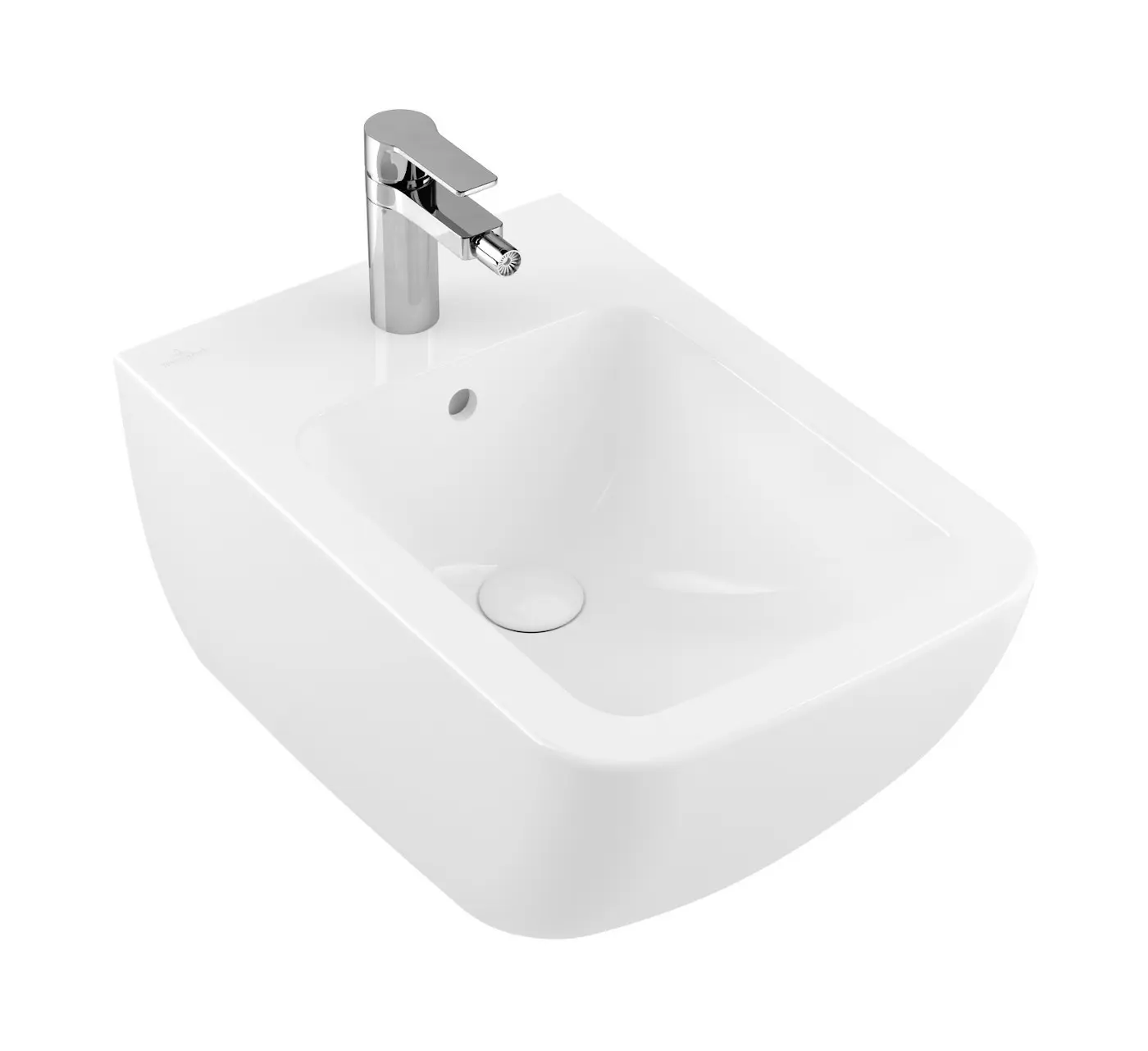 Villeroy & Boch Venticello - Wandbidet, Met 1 Kraangat, CeramicPlus, Alpine Wit 441100R1 1 Villeroy & Boch Venticello - Wandbidet, Met 1 Kraangat, CeramicPlus, Alpine Wit 441100R1