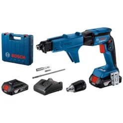 Bosch Gereedschap - 18V ACCU-gipsplaatschroevendraaier Met Magazijn, 2x 2,0 Ah Li-Ion Accu, Lader 06019K7022
