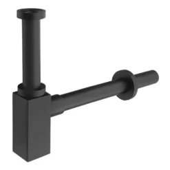 Sapho Sifons - Wastafelsifon 1 1/4, Afval 32 Mm, Vierkant, Zwart Mat SI415