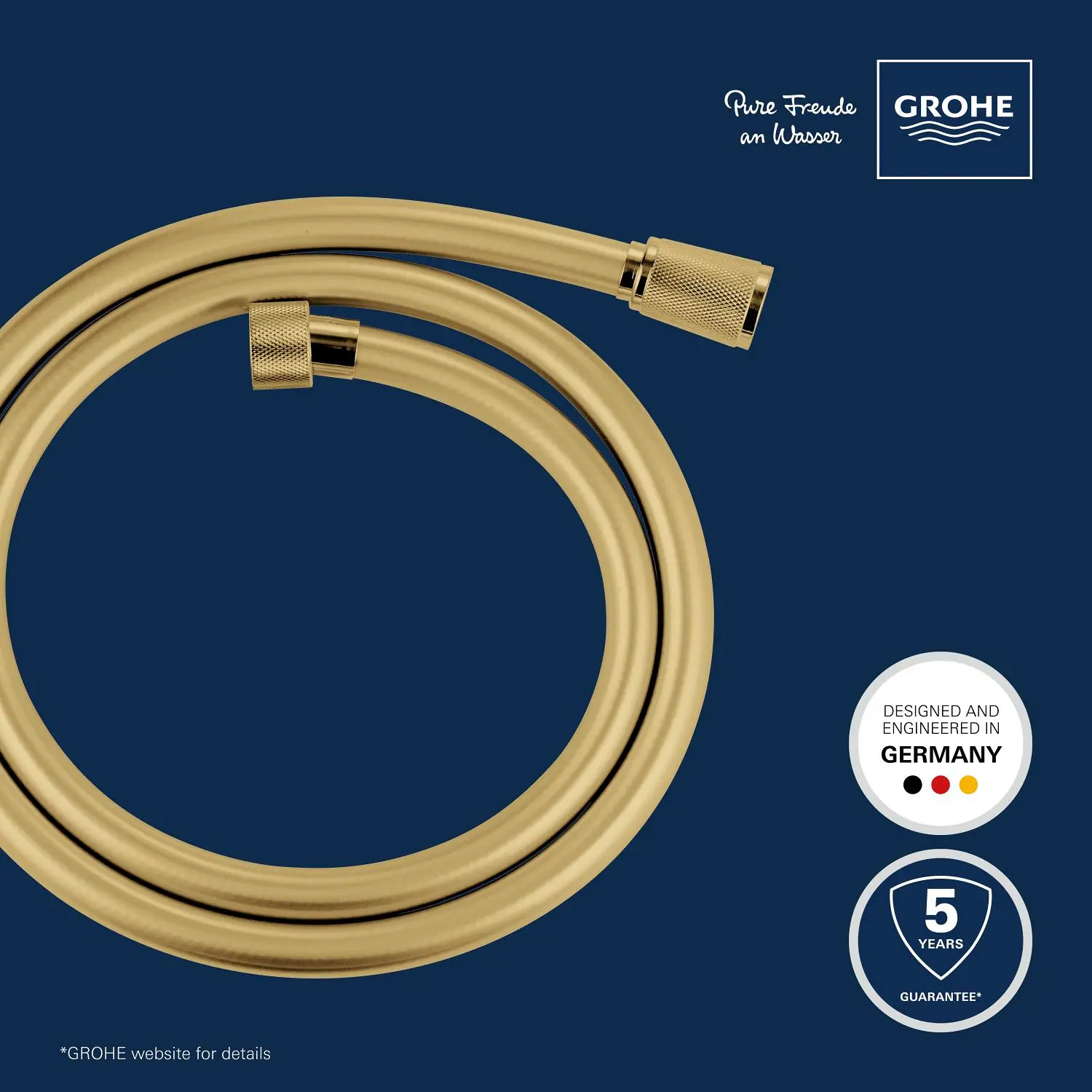 Grohe Slangen - Silverflex Doucheslang 125 Cm, Cool Sunrise 28362GL0 6 Grohe Slangen - Silverflex Doucheslang 125 Cm, Cool Sunrise 28362GL0 - Afbeelding 6