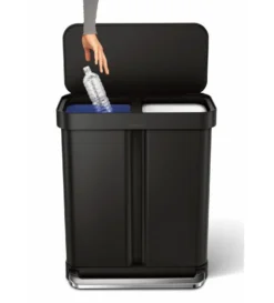 Simplehuman Afvalemmers - Afvalbak Voor Gescheiden Afval, Met Zakvak, 58 L, Matzwart CW2093 10 Simplehuman Afvalemmers - Afvalbak Voor Gescheiden Afval, Met Zakvak, 58 L, Matzwart CW2093 -Sanitino Winkel 53b1326e7a2f7811bb9c4855