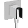 Hansgrohe Fixfit - Muuraansluitbocht Met Handdouchehouder, Chroom 26889000