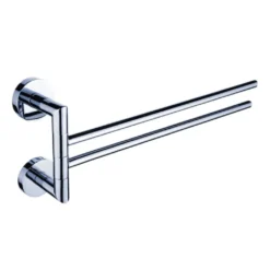 Nimco Unix - 2-lids Handdoekhouder, Draaibaar, Chroom UN 13096-26