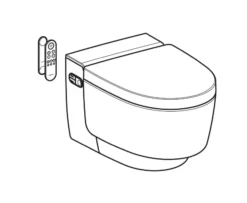 Geberit AquaClean - Mera Comfort Elektronisch Bidet Met Keramiek, Wandmontage, TurboFlush, SoftClosing, KeraTect, Wit 146.210.11.1 -Sanitino Winkel 56c840cdf75a0183ee294914