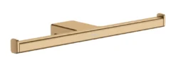 Hansgrohe AddStoris - Dubbele Toiletrolhouder, Geborsteld Brons 41748140