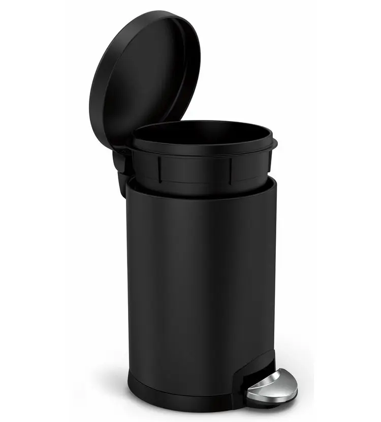 Simplehuman Afvalemmers - Afvalbak 4,5 L, Mat Zwart CW2091 4 Simplehuman Afvalemmers - Afvalbak 4,5 L, Mat Zwart CW2091 - Afbeelding 4