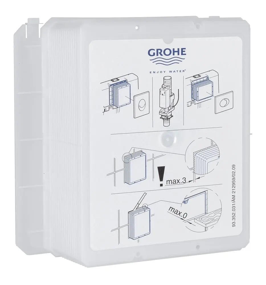 Grohe Rapid SLX - Set Voor Voorwandinstallatie, Closet, SoftClose-zitting, Skate Cosmopolitan-knop En Set Voor Het Inwerpen Van Tabletten, Chroom SANI11BB2131 7 Grohe Rapid SLX - Set Voor Voorwandinstallatie, Closet, SoftClose-zitting, Skate Cosmopolitan-knop En Set Voor Het Inwerpen Van Tabletten, Chroom SANI11BB2131 - Afbeelding 7