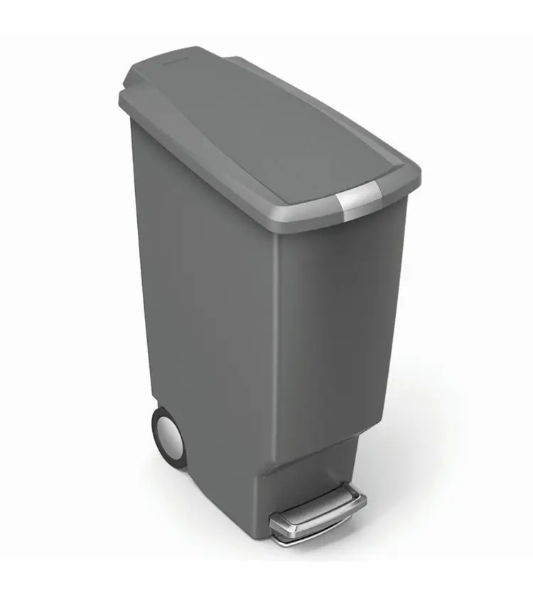 Simplehuman Afvalemmers - Afvalbak Slim 40 L, Grijs CW1363 3 Simplehuman Afvalemmers - Afvalbak Slim 40 L, Grijs CW1363 - Afbeelding 3
