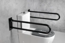 Sapho Badkamer Apparatuur - Handgreep Draaibaar 81 Mm, Zwart XH518B -Sanitino Winkel 58d38d552adbaf2d6bd72def