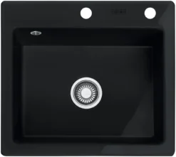 Franke Mythos - Keramische Spoelbak MTK 610-58, 58x51 Cm, Onyx 124.0335.851