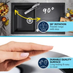 Grohe QuickFix Start - Keukenkraan Met Uittrekbare Handdouche, Supersteel 30531DC1 -Sanitino Winkel 593a0fb7c5761a77d565897b