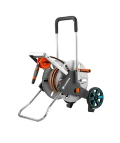 Gardena CleverRoll - CleverRoll M Easy Slangenwagen, Metaal, Met Flex Slang En Accessoires, 25 M 18547-20