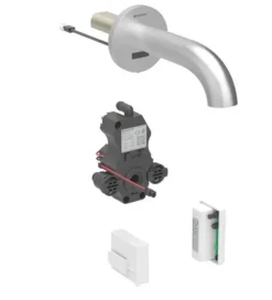 Geberit Piave - Elektronische Wastafelkraan Voor Inbouw, Gevoed Door Generator, Easy To Clean, Geborsteld Roestvrij Staal 116.265.SN.1