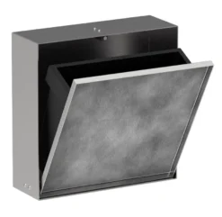 Hansgrohe XtraStoris Rock - Ingebouwde Prullenmand 4 L, Geborsteld Staal 56089800