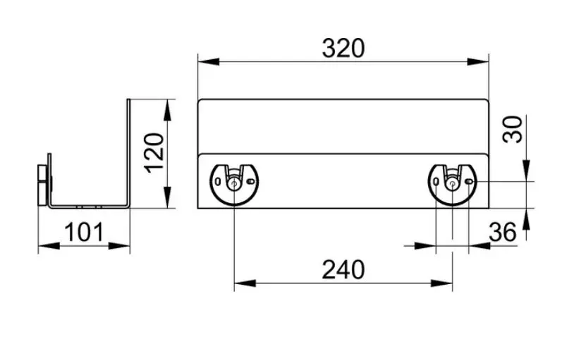 Keuco Badkamer Accessoires - Badkamer Plank, Lengte 32 Cm, Mat Zwart 24952370000 2 Keuco Badkamer Accessoires - Badkamer Plank, Lengte 32 Cm, Mat Zwart 24952370000 - Afbeelding 2