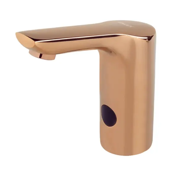 Sanela - Elektronische Wastafelkraan, Netvoeding, Roségoud SLU 62F 1 Sanela - Elektronische Wastafelkraan, Netvoeding, Roségoud SLU 62F