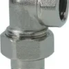 Novaservis Installatie Toebehoren - Verwarmingsfitting 90 Vernikkeld 1/2" FT212/15