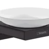 Hansgrohe AddStoris - Zeepschaal Met Houder, Mat Glas/zwart Mat 41746670