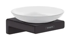 Hansgrohe AddStoris - Zeepschaal Met Houder, Mat Glas/zwart Mat 41746670