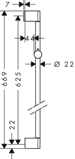 Hansgrohe Unica&apos;Croma - Glijstang 65 Cm, Chroom 26505000 -Sanitino Winkel 5fd32865d693f51016903ee2