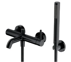 OMNIRES Y - Badkraan Met Accessoires, Zwart Y1231BL