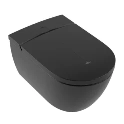 Villeroy & Boch ViClean - Elektronisch Bidet Met Keramiek,Rimless, CeramicPlus, SoftClosing, Pure Black V0E100R7
