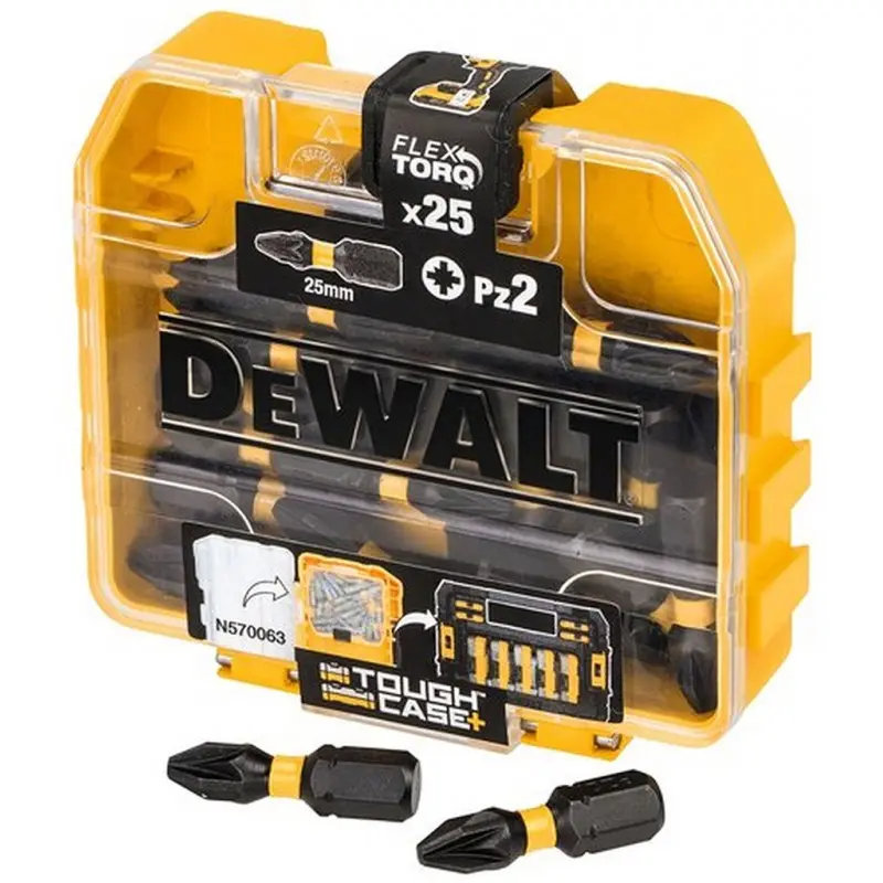 DeWALT Toebehoren - PZ2 Bitset, 25-delig DT70556T 1 DeWALT Toebehoren - PZ2 Bitset, 25-delig DT70556T