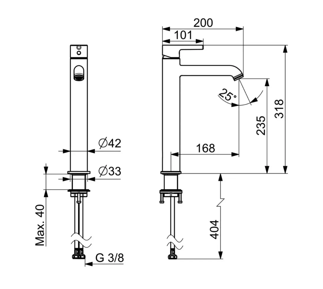 Hansa Vantis Style - Wastafelkraan, Chroom 54472207 2 Hansa Vantis Style - Wastafelkraan, Chroom 54472207 - Afbeelding 2