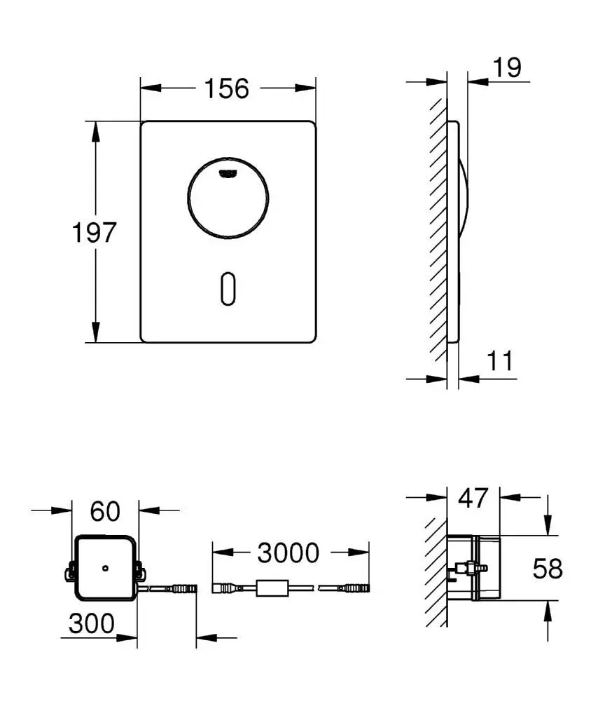 Grohe Tectron Skate - Infrarood-elektronica Voor Wc-reservoir, Chroom 37419000 2 Grohe Tectron Skate - Infrarood-elektronica Voor Wc-reservoir, Chroom 37419000 - Afbeelding 2