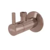 Alcadrain Hoekventielen - Hoekventiel Met Filter, Glanzend Roodgoud ARV001-RG-P