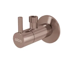 Alcadrain Hoekventielen - Hoekventiel Met Filter, Glanzend Roodgoud ARV001-RG-P